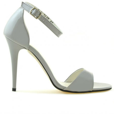 Women sandals 1238 patent gray deschis