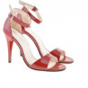 Women sandals 1238 patent red 