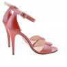 Women sandals 1238 patent red 