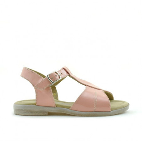Small children sandals 40c patent pink
