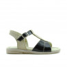 Small children sandals 40c patent beige+black