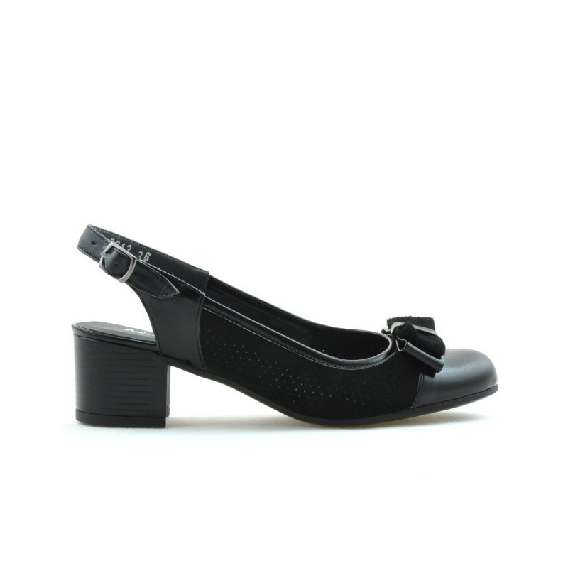 Women sandals 5013 patent black combined