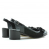 Women sandals 5013 patent black combined