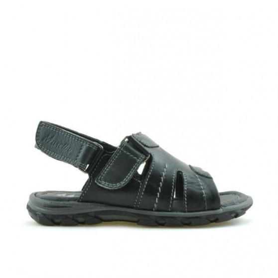 Small children sandals 41c black+gray