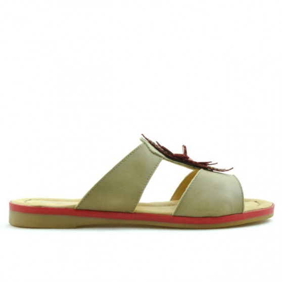 Women sandals 5008 brown+red