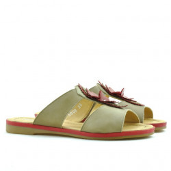 Women sandals 5008 brown+red