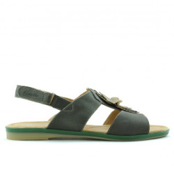 Women sandals 5009 green pearl