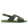 Women sandals 5009 green pearl