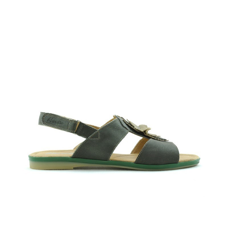 Women sandals 5009 green pearl