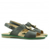 Women sandals 5009 green pearl
