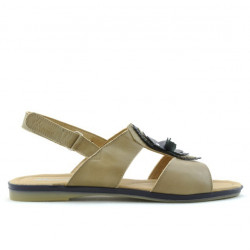 Women sandals 5009 brown+indigo