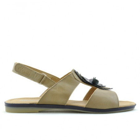 Women sandals 5009 brown+indigo