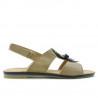 Women sandals 5009 brown+indigo