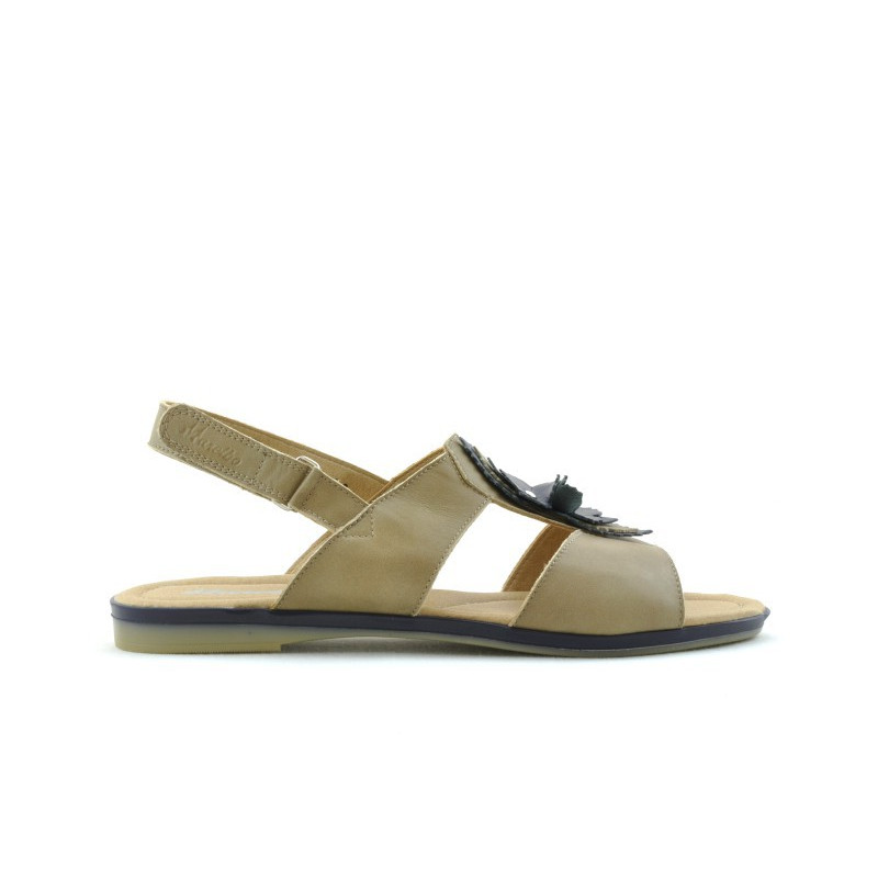 Women sandals 5009 brown+indigo