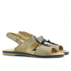 Women sandals 5009 brown+indigo