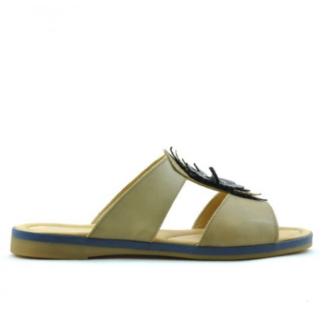 Women sandals 5008 brown+indigo