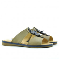Women sandals 5008 brown+indigo