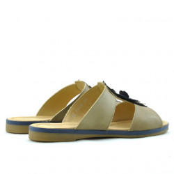 Women sandals 5008 brown+indigo