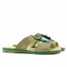 Women sandals 5008 brown+green
