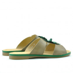 Women sandals 5008 brown+green