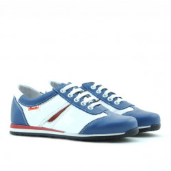 Children shoes 136 blue+white