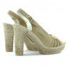 Women sandals 597 sand velour