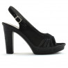 Women sandals 597 black velour