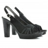 Women sandals 597 black velour