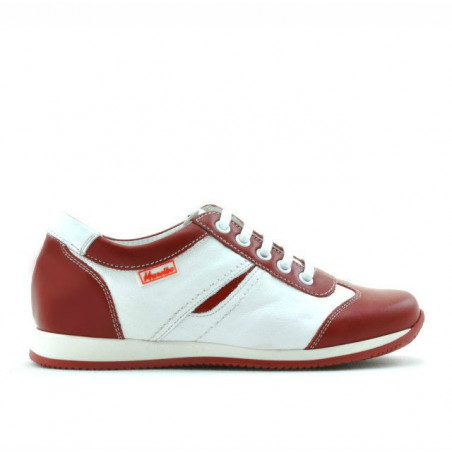 Children shoes 136 red+white