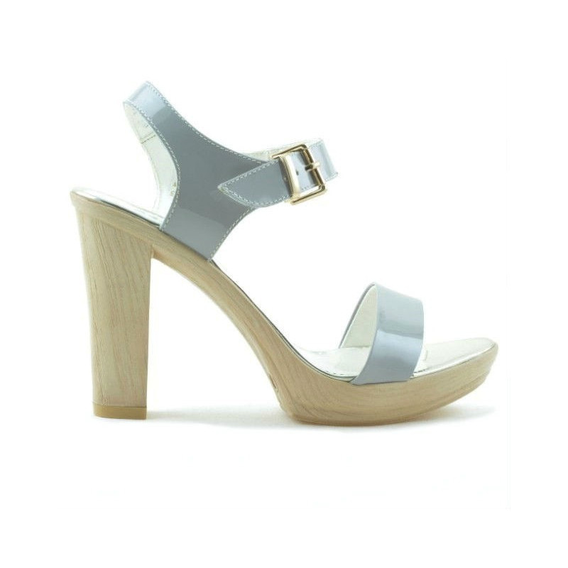 Women sandals 5022 patent gray