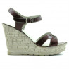 Women sandals 5021 patent bordo