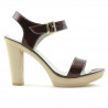 Women sandals 5022 patent bordo