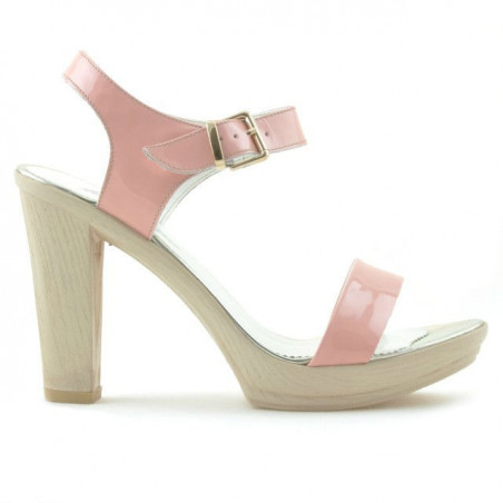 Women sandals 5022 patent pink