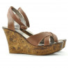 Women sandals 5017 brown pearl