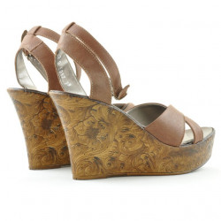 Women sandals 5017 brown pearl