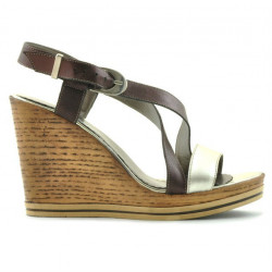 Women sandals 5016 golden combined