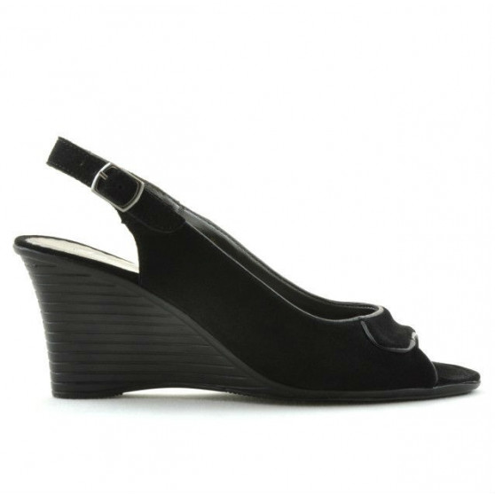 Women sandals 596 black velour
