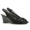 Women sandals 596 black velour