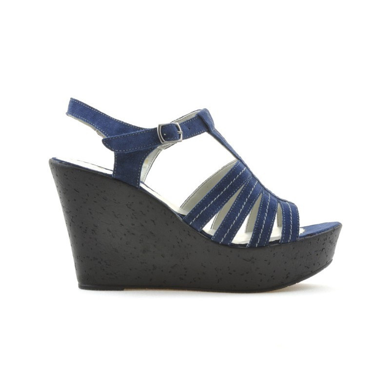 Women sandals 598 indigo velour