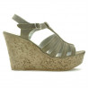 Women sandals 598 sand velour