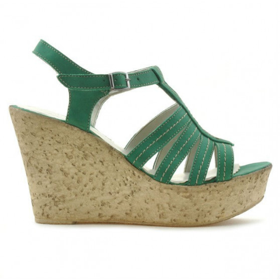 Women sandals 598 bufo green