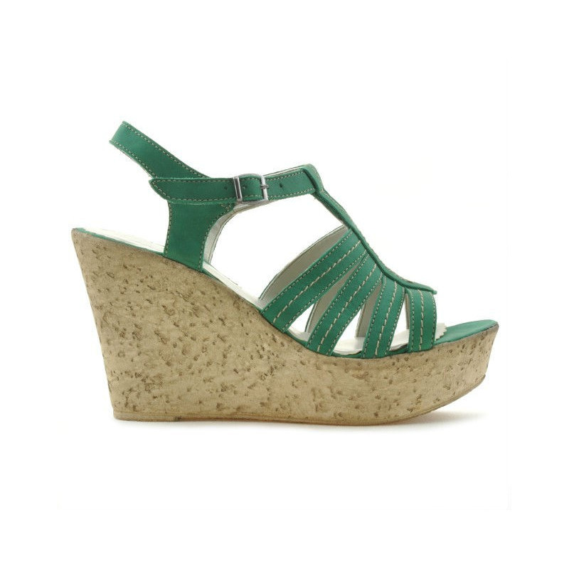 Women sandals 598 bufo green
