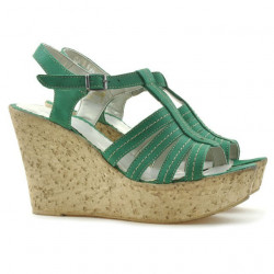 Women sandals 598 bufo green