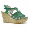 Women sandals 598 bufo green