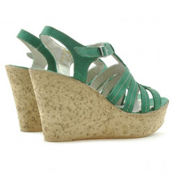 Women sandals 598 bufo green