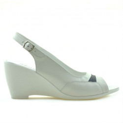 Women sandals 599 white+indigo