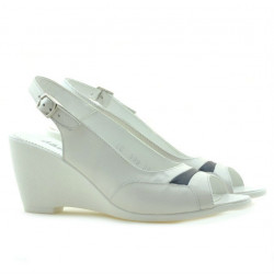 Women sandals 599 white+indigo