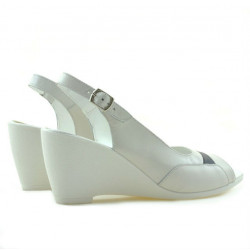 Women sandals 599 white+indigo