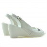 Women sandals 599 white+indigo