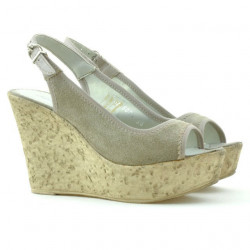 Women sandals 5001 sand velour